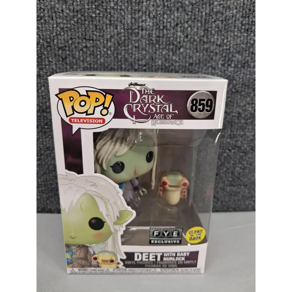 Funko Pop Deet With Baby Nurlock The Dark Crystal Glow In Dark Protective Case